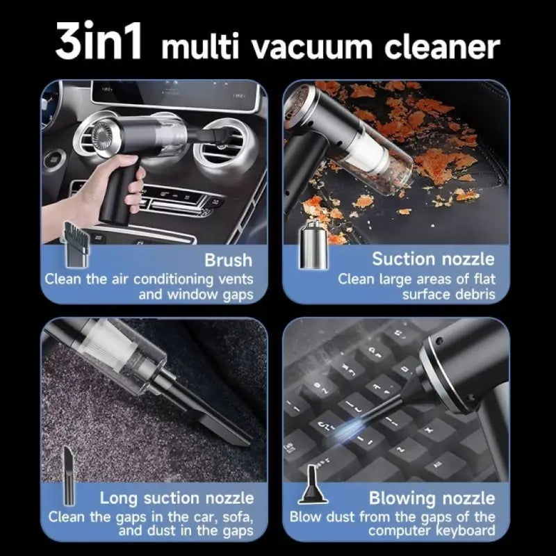 3 in 1 Portable Mini Vacuum Cleaner